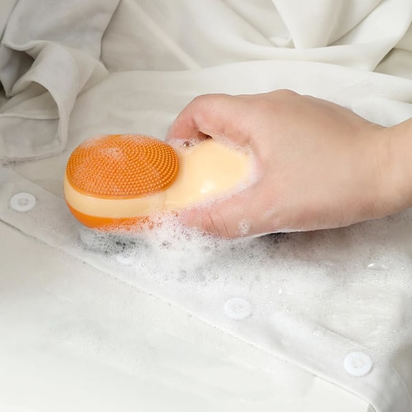 Puhdistustarvikkeet luova pyykinpesukaveri, puhdistusharja patentoidulla muotoilulla, kirkkaanvärinen pyykinpesuharja Orange