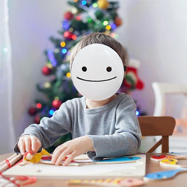 Valkoinen Smile Dream -naamio Cosplay-naamio rekvisiitta Halloween-karnevaalijuhliin naamiaisiin