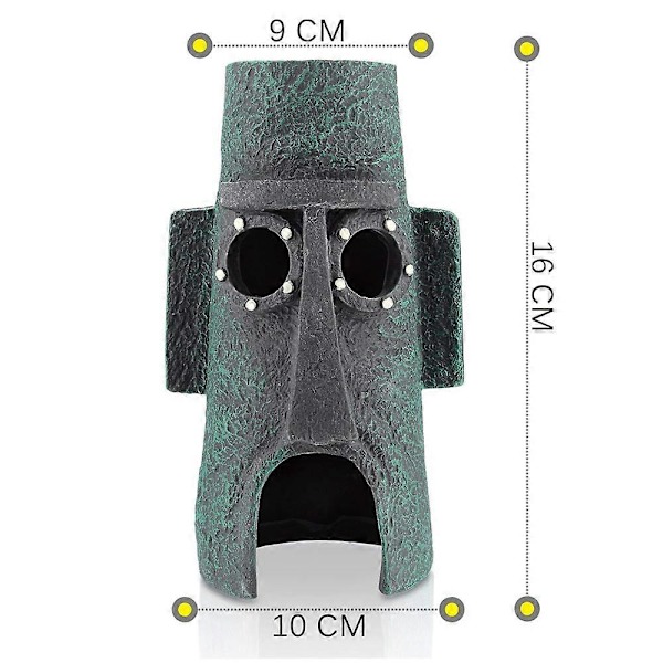 Svampebob Akvariedekoration Betta Lille Akvarium Ornament, Sæt med 3