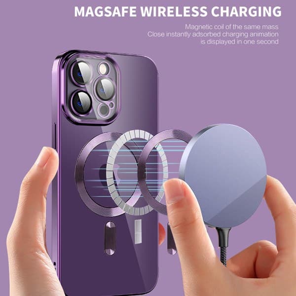 MagSafe-cover til iPhone 14 Pro, lilla