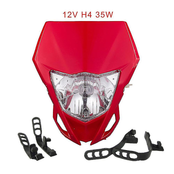 LED-strålkastare för Yamaha Wr250f Wr250r Wr450f Yz250f Yz450f Yz Ttr Wr Fx Mx Enduro Dirt Bike Motorcykelstrålkastare red B