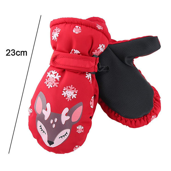 Barne vinter snøhansker baby boys vanntette skihansker jenter vindtette varme hansker Shape1