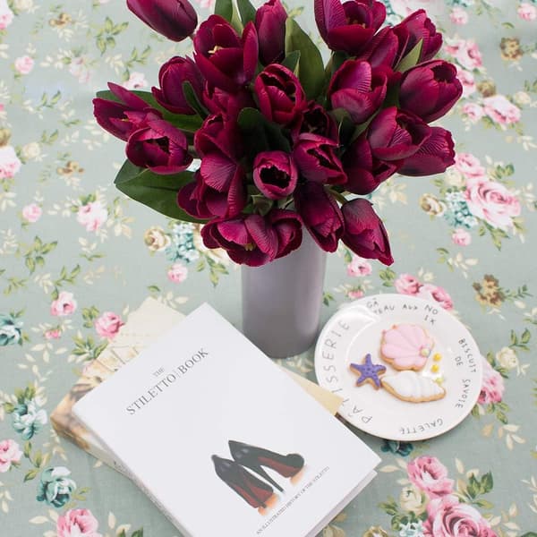 3 bunter/27 stk kunstige blomster (lilla)