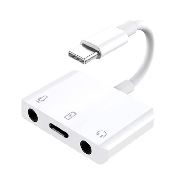 Kätevä Type-c - 3,5 mm:n kuulokeliitäntäsovitin Live-lähetykseen Usb-c-äänikortti Mikrofoniliitäntä Puhelimeen