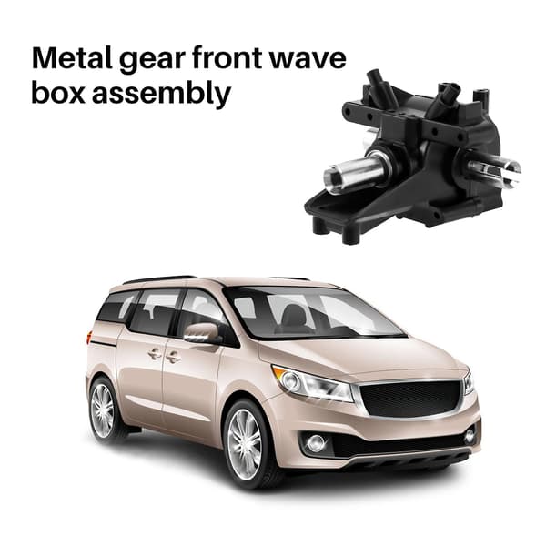Metall Differensial Gear Front Rear Wave Box Hydraulisk Transmisjonsboks Rc Bil Tilbehør For 12428