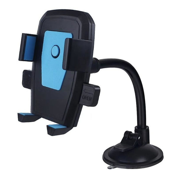 Ny biltelefonholder brakettmontering koppholder universell bilmontering mobil sugekopp frontrute telefonlåsende bilaccessoirer | universell bilmontering | Blue