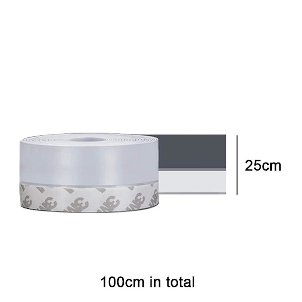 3 meter værtetting, silikon dørforsegling stripe dør, vindu,  (bredde 25mm35mm45mm) Shape1 Transparent