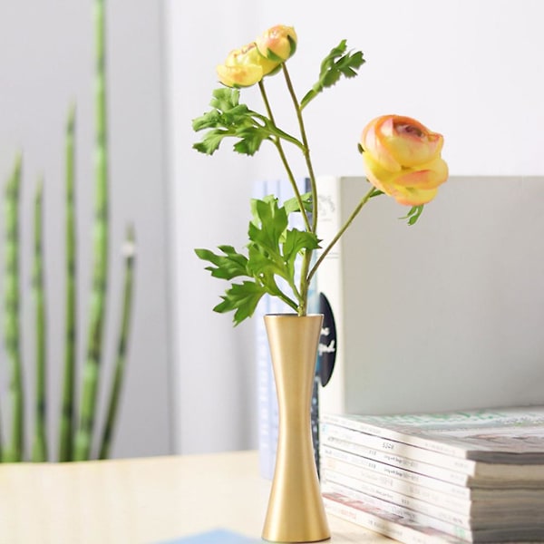 Hemdekoration Metall Blomvas Ornament Bord Modern Nordisk Stil
