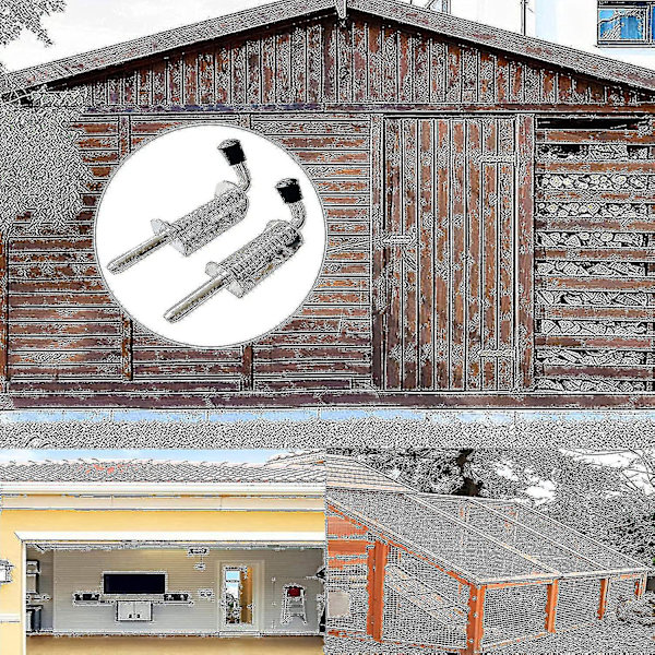Jousiruuvit, lokero-ruuvit, ruostumattomat ja kestävät, soveltuvat autotalleihin, portteihin, puutarhaportteihin(hy)