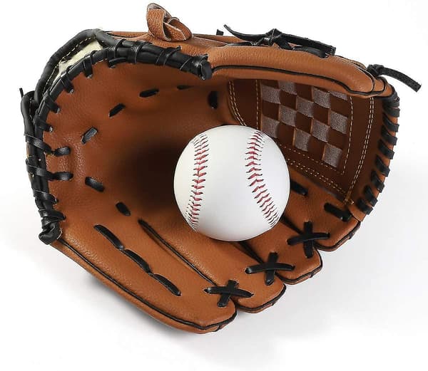 Basebollhandskar, Barn Tonåringar Ungdomar Hållbart Läder Softboll Baseboll Pitcher Mitt För Pojkar Flickor Vänster Hand -brun