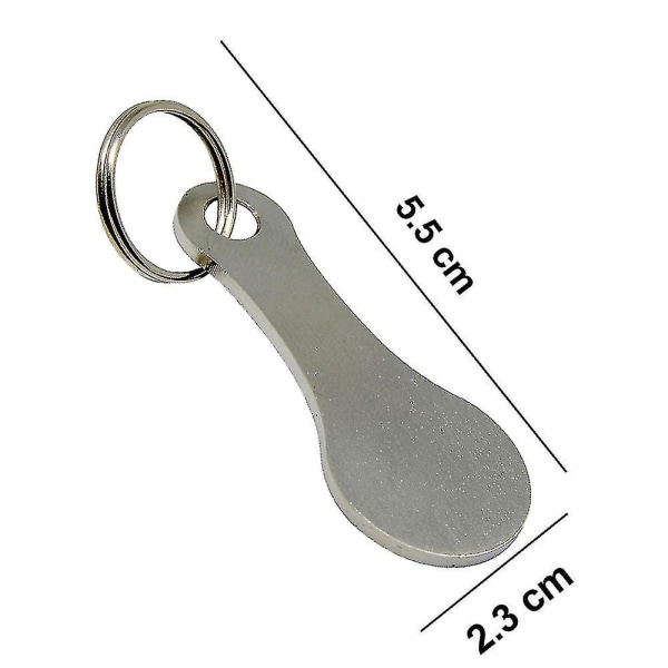 Nøkkel for handlevogn, 2 stk. Universal nøkkelbrikke for handlevogn, chip for handlevogn, flyttbar nøkkelbrikke, myntbrikke, nøkkelring for handlevogner