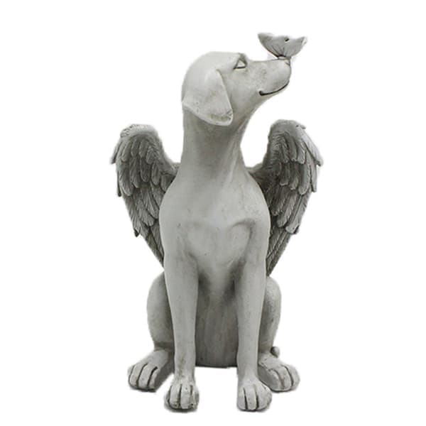 Hundeengel Kæledyrsminde, Gravsten Hyldeststatue, 20*11*11CM,