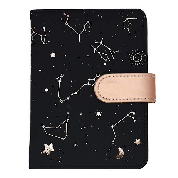 2024 Kalenderår Dagsplanlægger Konstellation Kalender - 10,5*14cm - Ugentlig/månedlig Agenda Organizer Bog Sort