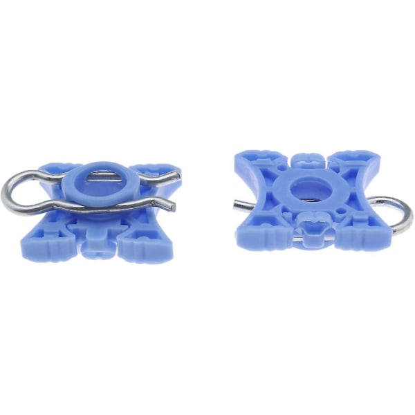 3509416 Fönsterhiss Regulator Guide Slider Clips Glidande Pivot Jaw Block Auto Reservdelar För 740 940 960 S80 Xc70 Xc90 V70 S60(blå)(4st)