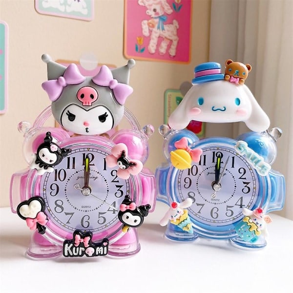 Sanrio Hello Kitty My Melody Cinnamoroll Väckarklocka Kawaii Anime Kök Timer Alarm Klocka Mini Vardagsrum Heminredning Present doraemon