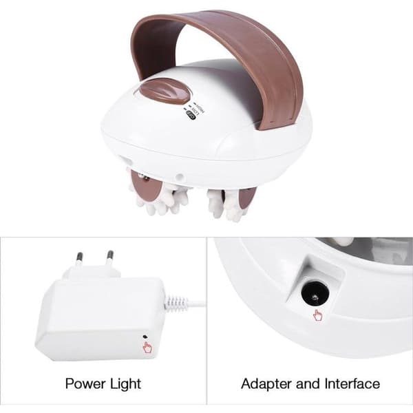 3D Kroppsmassager - Multifunktionell Rulldesign - Lämplig för Ansikte, Nacke och Rygg - Plug