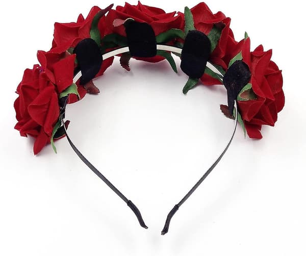 Flanell Rose Blomster Hodebånd Bryllup Brud Hår Tilbehør