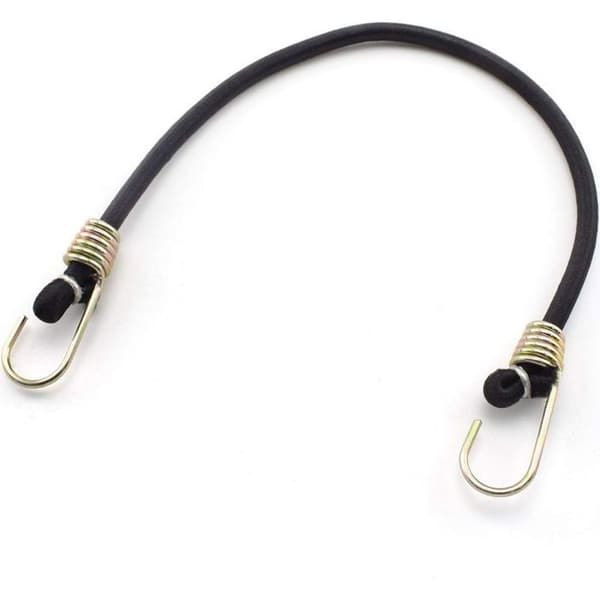 10-pack mini gummiremmar med krokar, svart elastisk lina, gummiband