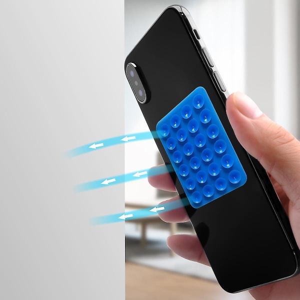 6 stk silikonsugtelefonveske selvklebende feste, for Iphone og Android mobiltelefondeksel kompatibel, håndfri mobiltilbehørsholder Fidget Toy