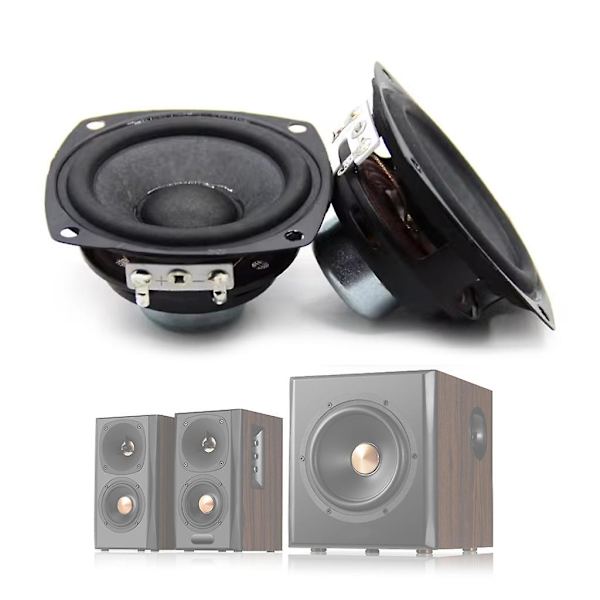 2,5 tums 66 mm bärbar ljudhögtalare 4 ohm 25 w full range-högtalare