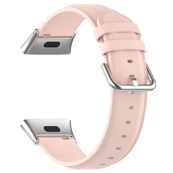 Pikalukittavat nahkaiset rannekkeet Redmi Watch 3 Watch Lite 3 -kelloon Pink