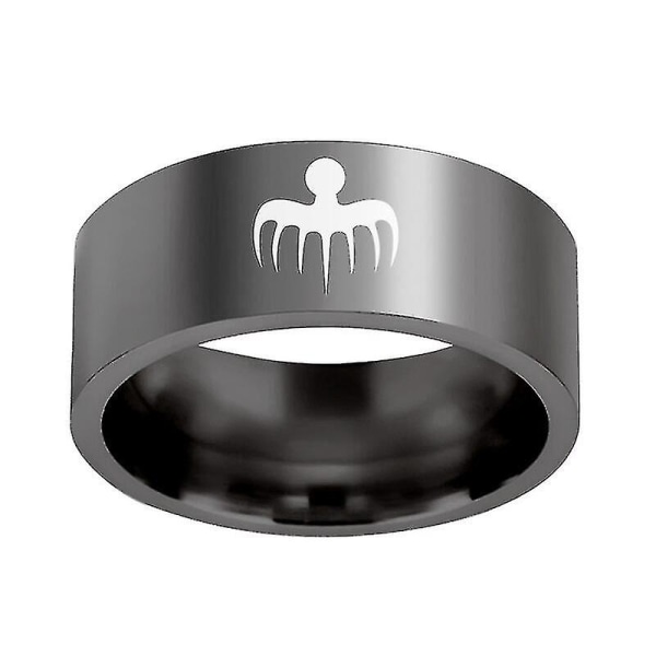 Ny Trendy James Bond 007 Spectre Ring Mænds Ring Mode Metal Poleret Spøgelses Mønster Ring Tilbehør Fest Smykker Black 6