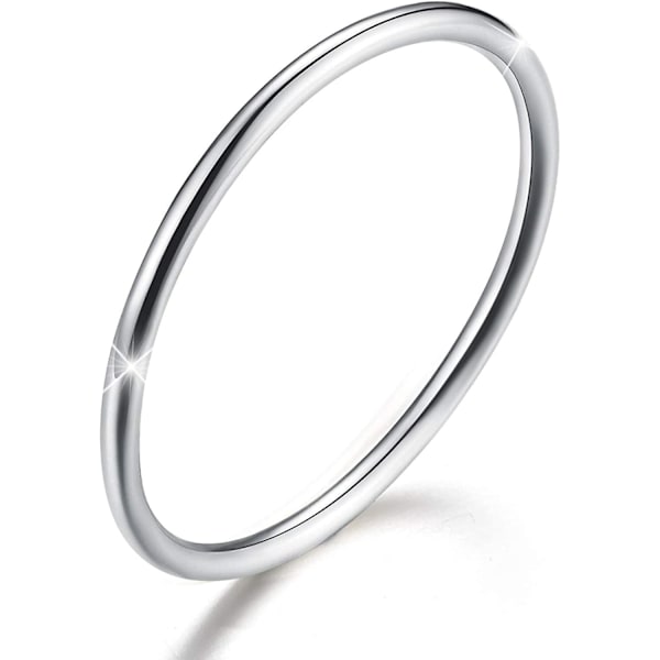 925 Sterling Sølv Minimalistiske Sammenføjede Ringe Enkle Tynde Ringe Hale Ringe Stakbare Ringe, Størrelse 2-11