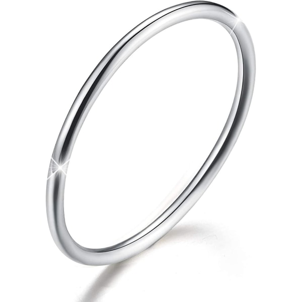 925 Sterlingsølv minimalistiske samlingsringe Simple tynde ringe Haleringe stabelbare ringe, str. 2-11