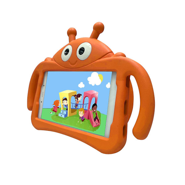 Fodral för Samsung Galaxy Tab A T380 T385 2017 8 tum, Nyckelpiga, Stöttåligt skydd med stativ Orange