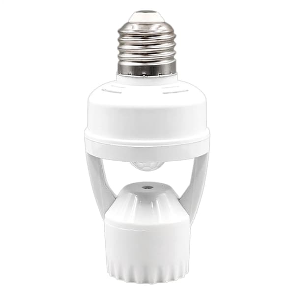 Bevægelsesaktiveret lysfatning, bevægelsessensor lampeholder | E27 Smart lampeholder adapter