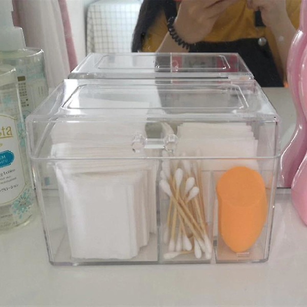 D Akryl Pads Izer Makeup Stora Box Til Swab/ Blender Izers