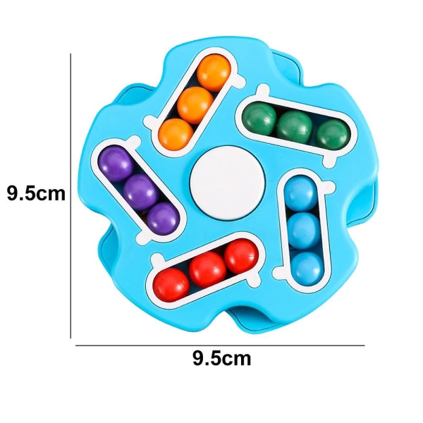 Roterende Magisk Bønnekube Spinner, Dobbel Vendbar Håndholdt Puslespillkube Leke