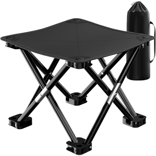Fällbar pall hopfällbar pall hopfällbar pall campingpall, fällbar pall med stabila fötter och bärväska, fällbar pall för picknick fiske