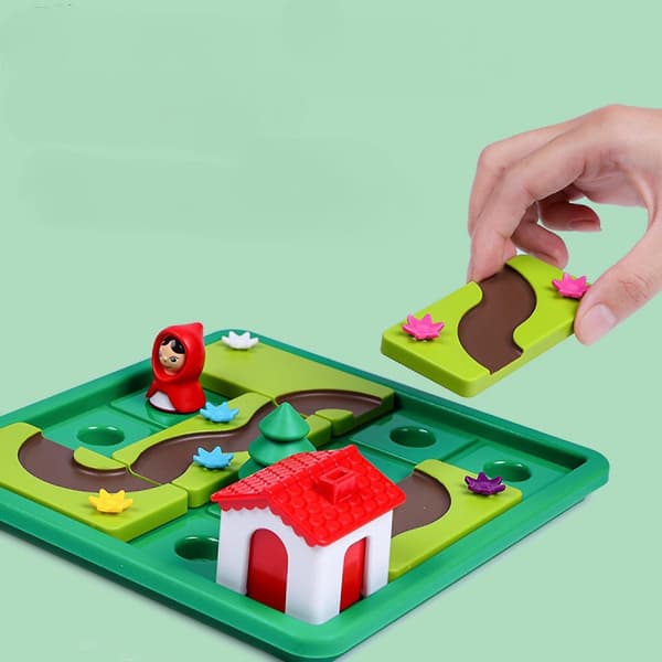 Lille Rødhette Deluxe Skill Development Board Game Med Billedbog Til Børn Fra 4 År Og Op
