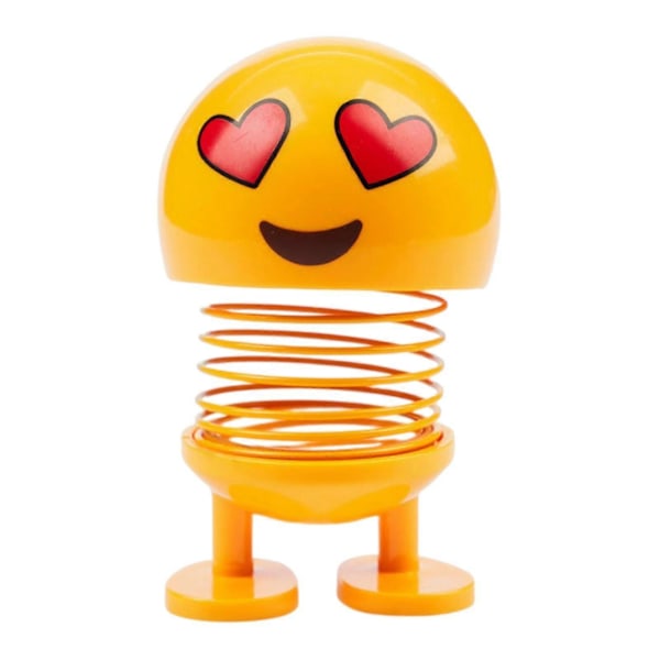 Bil Fjeder Rystende Hoved Dukke Personlige Fjedre Dansende Figur Legetøj Bil Instrumentbræt Ornament No. 12 Flower Heart
