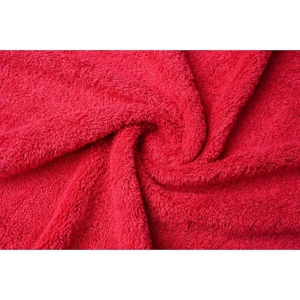 Set med 2 extra stora badlakan (100 x 200 cm, 600 g/m²), 100% kammad egyptisk bomull, supermjuka, hotellkvalitet, röda