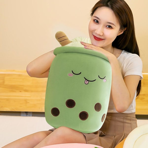 Bubble Tea Plush Toy Adorable Bubble Pearl Milk Tea Cuddly Cushion Kids Hugging Pillow Gift