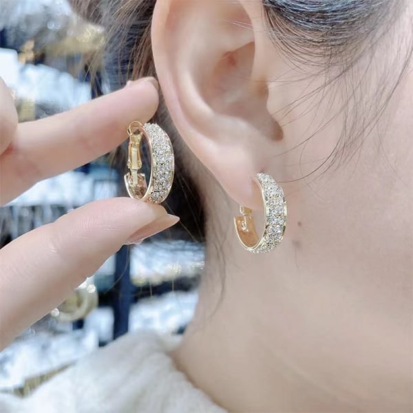 Magnetiska lymfa mode örhängen för kvinnor viktminskning örhängen guld silver