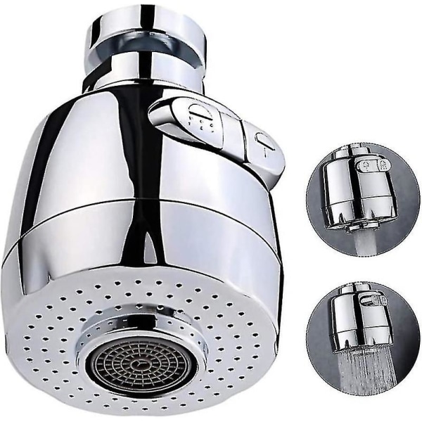 360-graders roterende sølvskumhane: Vandbesparende vandbesparende armatur til køkken og badeværelse