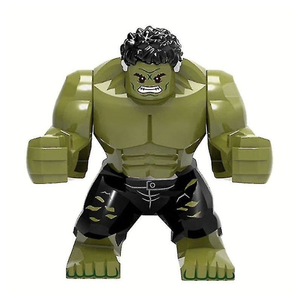 Superhelt byggeklodser legetøj, samlet byggeklodse humanoid model legetøj Hulk-200004889