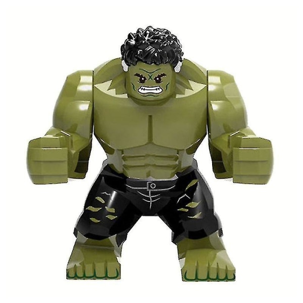 Superhjältebyggklossleksaker, monterad byggklossfigurmodellleksak Hulk-200004889