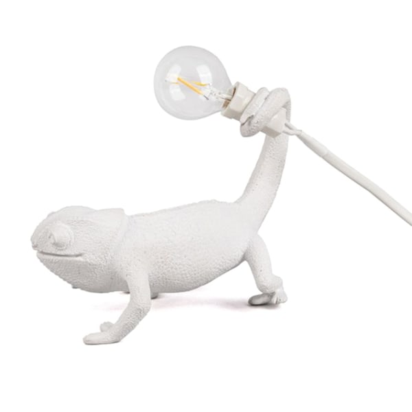 Chameleon Lampe Soveværelse Resin Chameleon Skrivebordslampe Sengelampe Light Wall Sconce EU Plug Desk Lamp