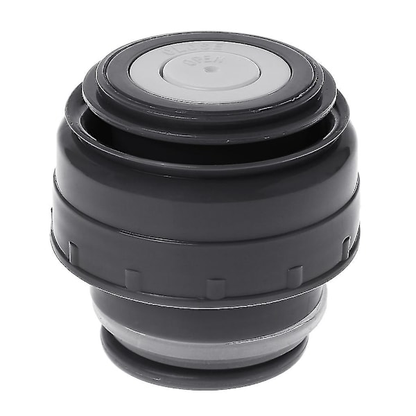5,2-7,5 cm Termosflaska Stopper Lätt att Använda och Rengöra Bärbar Universell Mugg 5.2cm- Black dark Grey