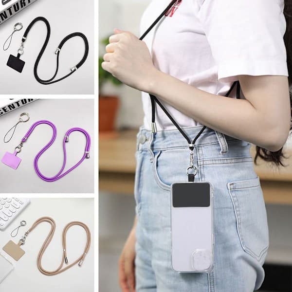 Telefonsnorer Telefonstropp Lanyard GRÅ grå grey