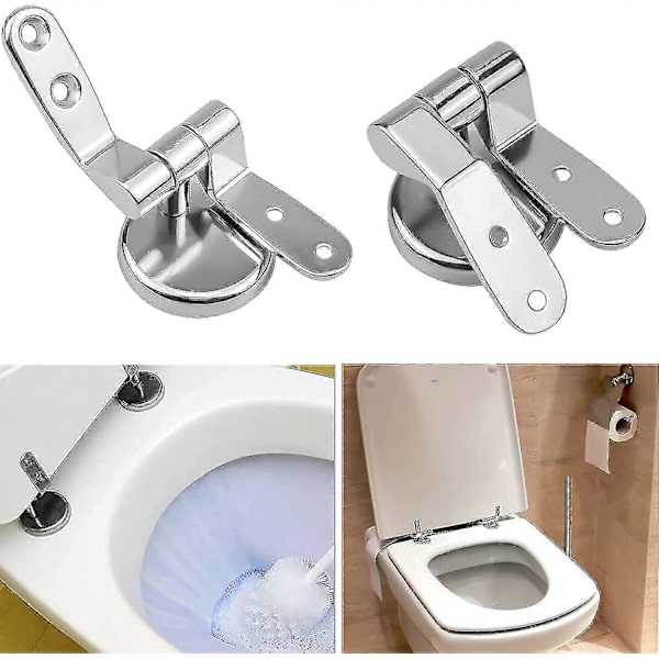 WC-istuimen saranoiden korjaussarja sinkkiseosta, WC-istuimen saranat puu-, hartsi- ja MDF-WC-istuimiin
