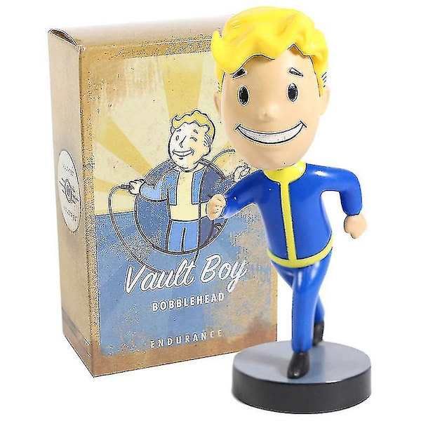 Fallout Vault Boy Bobble Head Dukke Pvc Figur Samleobjekt Legetøj 7 Stilarter C Endurance