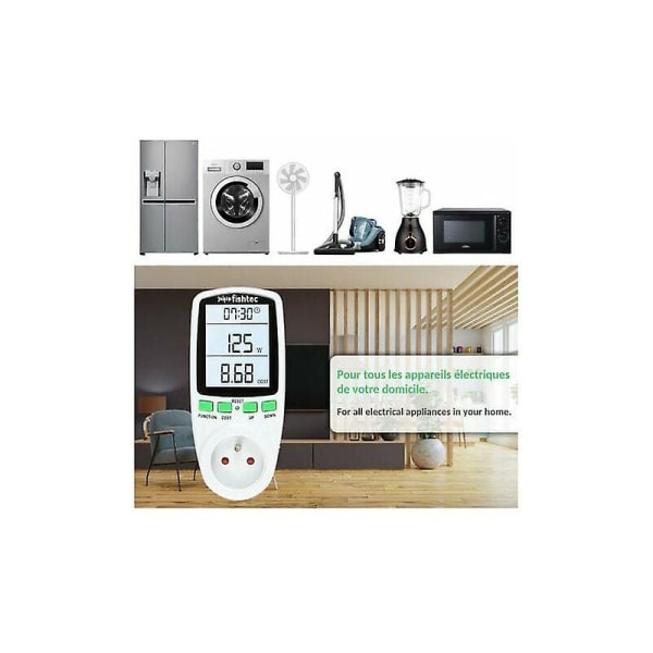 Msbd Wattmeter - Få kontrol over energiforbruget - Digitalt display af elektrisk strøm (hy)