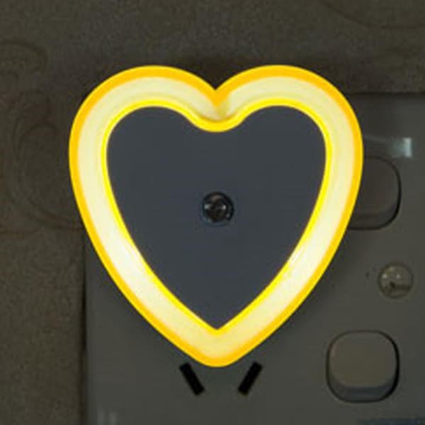 Hjerteformet smart lysstyrt induksjonsnattlys hjemmegaver style2