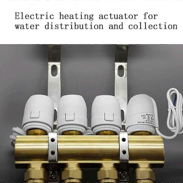 24 Volt Termisk aktuator til præcis varmestyring Gulvvarme NY js [DB] 4 ledninger wires