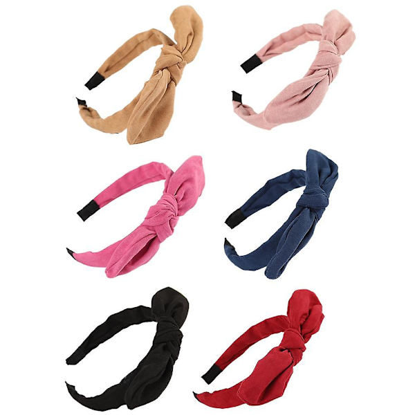 Kvinders Twist Knot Hårbånd Med Trådformede Kaninører, Plastik Hårbånd Med Tænder, Elastisk Klud Bueslynge Hårtilbehør